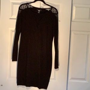Simply style by Sears XL black mini longsleeved dress